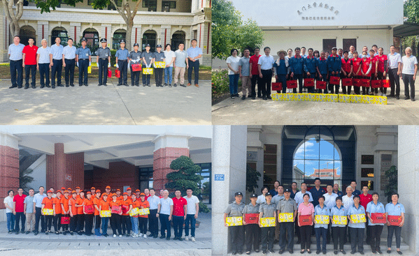 高温慰问送清凉,情系基层鼓干劲——集团领导到翔安校区慰问高温岗位一线后勤人员