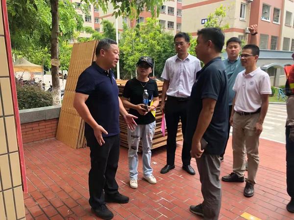 集团领导到漳州校区检查疫情防控工作