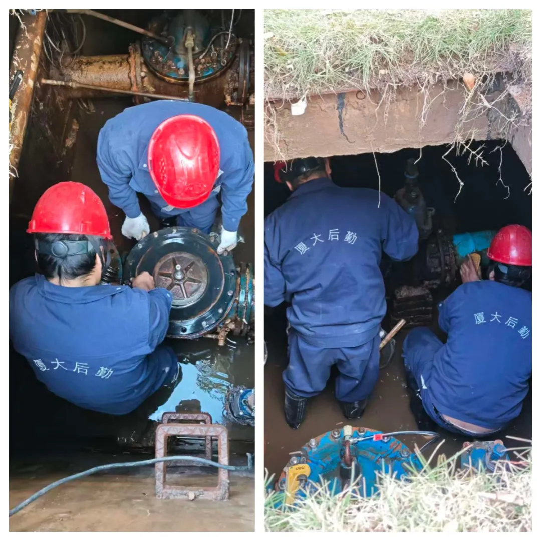 寒夜坚守护湖清,后勤水电显担当