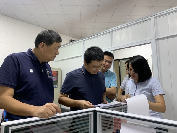 集团领导到漳州校区中区餐厅检查指导创建省青年文明号工作