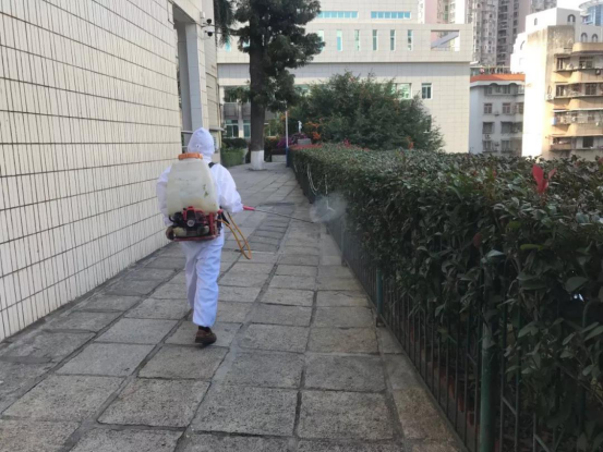 面对新型冠状病毒,南强物业沉着应对不松懈