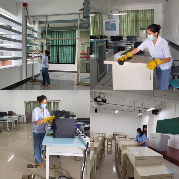 漳州校区物业部公教组做好恢复线下教学后勤服务保障