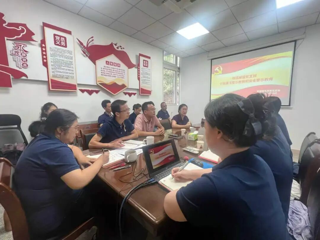 南强城服党支部召开廉洁警示教育暨安全工作专题会议