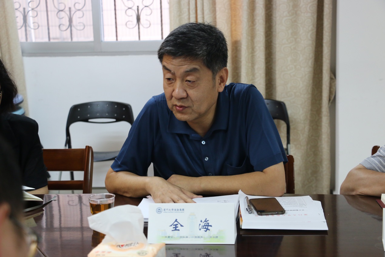 校纪委全海书记一行来后勤集团调研