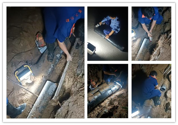 无扰施工保障有力,用心服务润物无声——漳州校区水电维修部深夜抢修丰庭园区主供水管