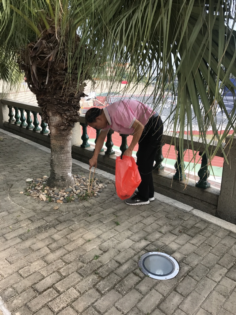 【后勤迎双创】饮食服务中心党支部组织清洁校园,助力双创盛会