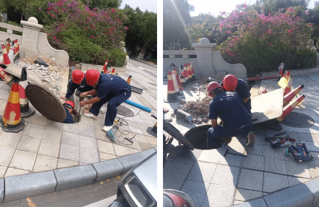 漳州校区水电维修部改造绿化主供水管