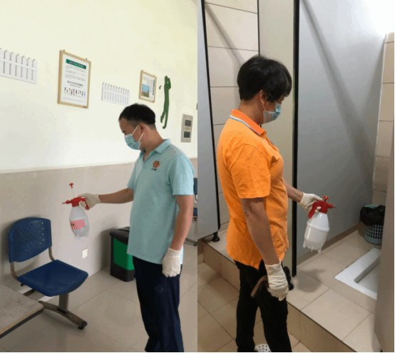 强身防疫两手抓——南强物业做好学生返校复学的高尔夫练习项防控工作