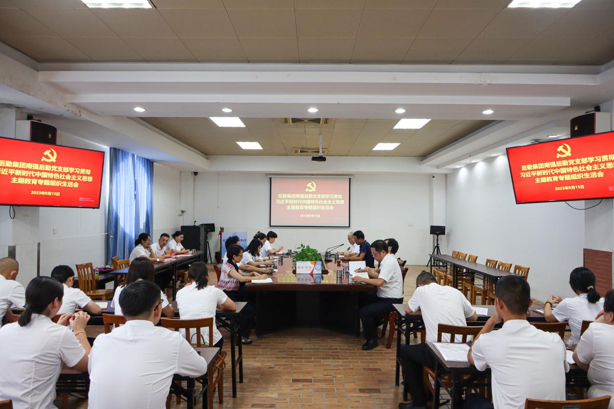 南强后勤公司党支部召开学习贯彻习近平新时代中国特色社会主义思想主题教育专题组织生活会